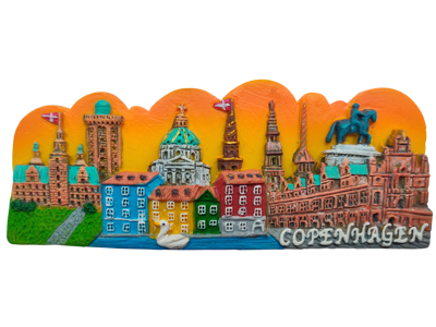 Magnet Copenhagen Orange Himmel