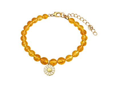 Armbånd, Citrine Marguerit Vedhæng