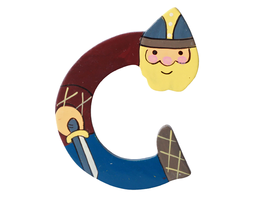 Træbogstav Viking C