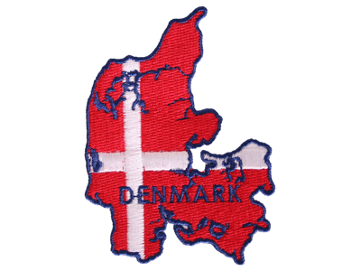 Stofmærke, Danmarkskort Rød