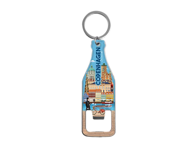 Nøgeling, Kapselåbner Flaske Bygninger CPH